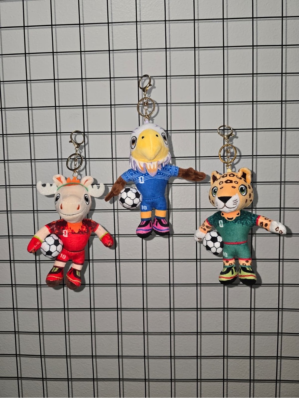 2026 World Cup Mascot Keychains